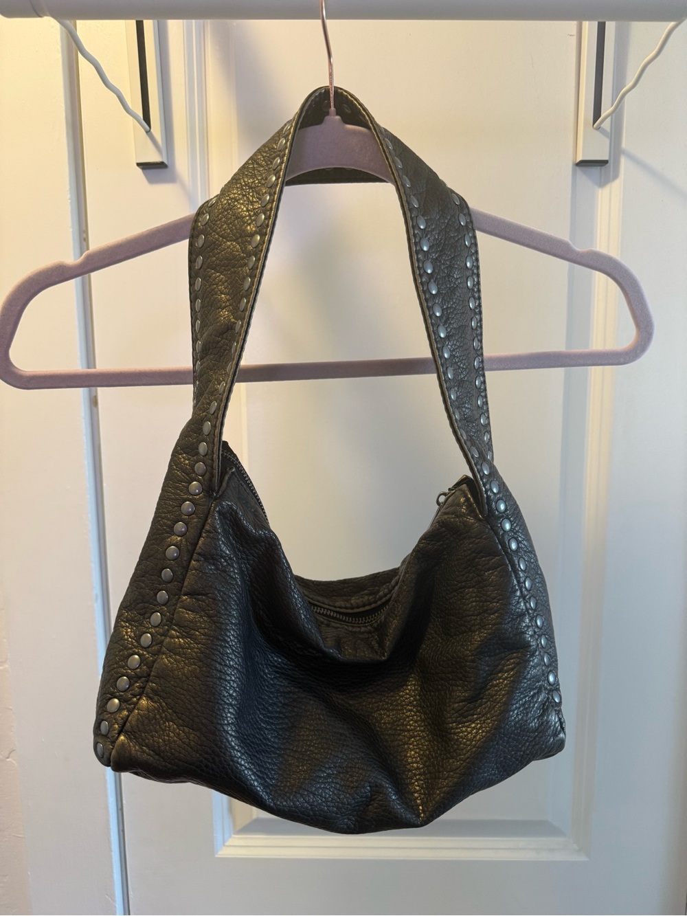 UO Black Studded Shoulder Bag - Picture 3 of 6